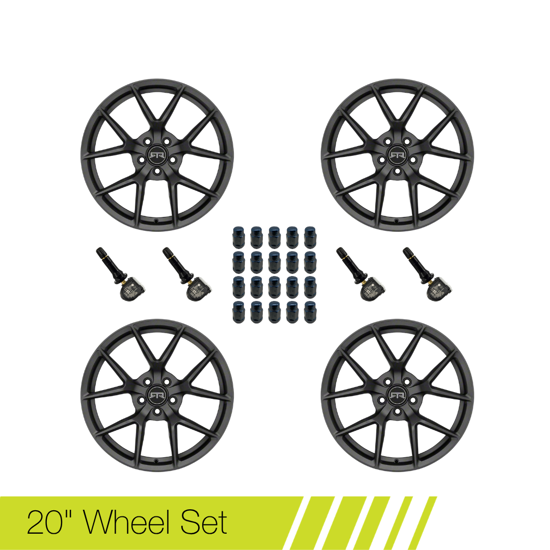 RTR Mustang Tech 5 Satin Charcoal 20" - Wheel Set