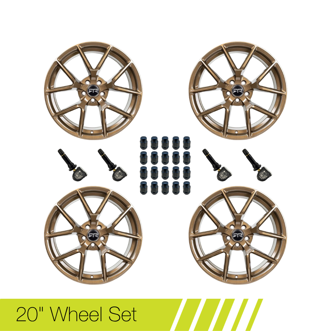 RTR Mustang Tech 5 Liquid Bronze 20" - Wheel Set