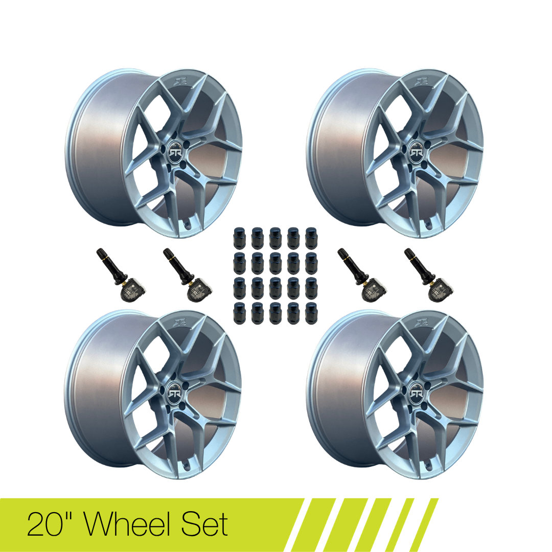 RTR Mustang Aero 5 Liquid Charcoal 20" - Wheel Set