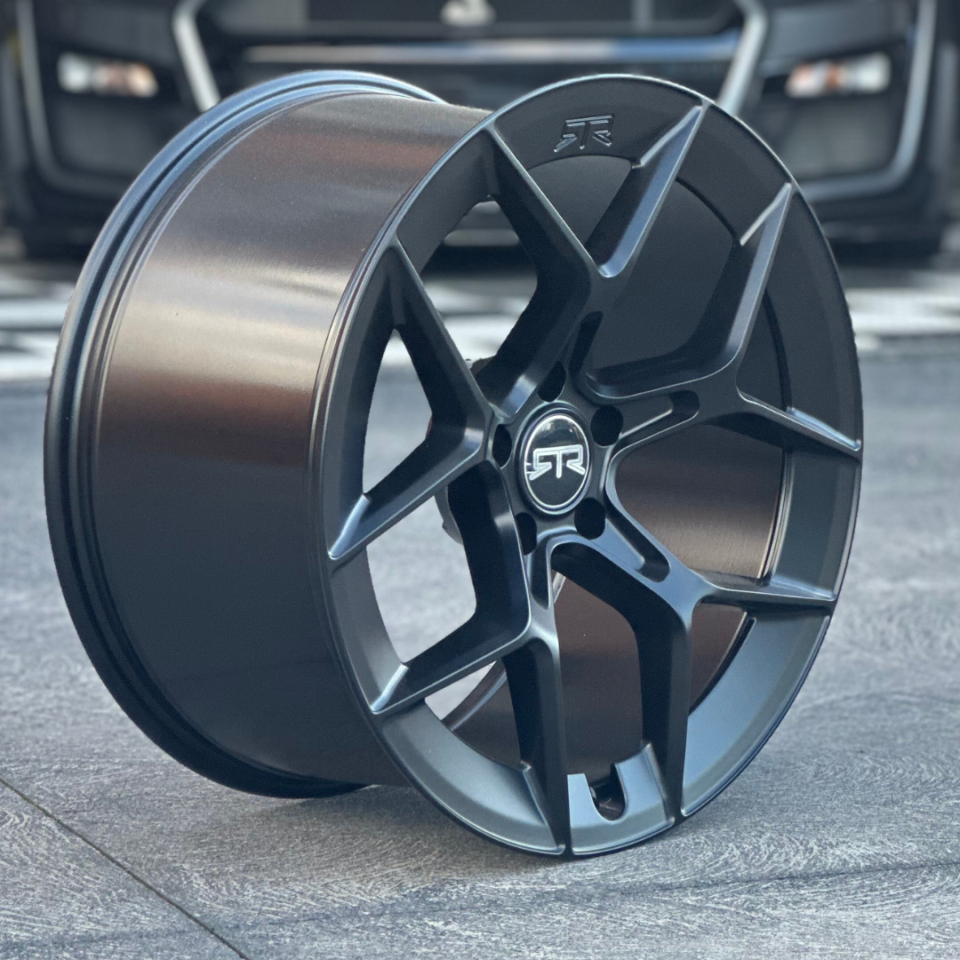 RTR Mustang Aero 5 Satin Black 20" - Wheel Set