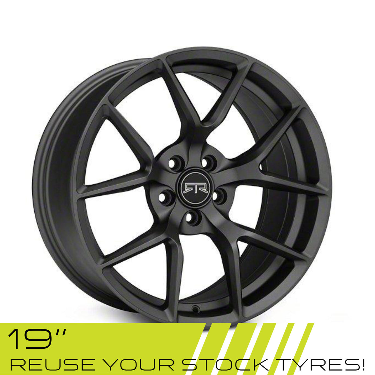 RTR Mustang Tech 5 Satin Charcoal 19" - Wheel Set